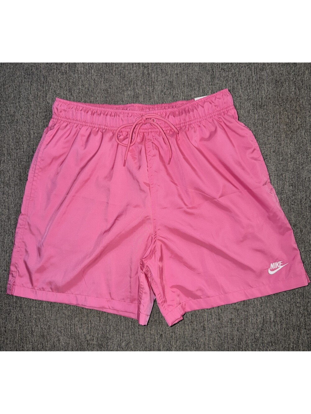 Nike Club Flow Men Large Woven Lined Shorts Pinksicle/White FN3307-684 New